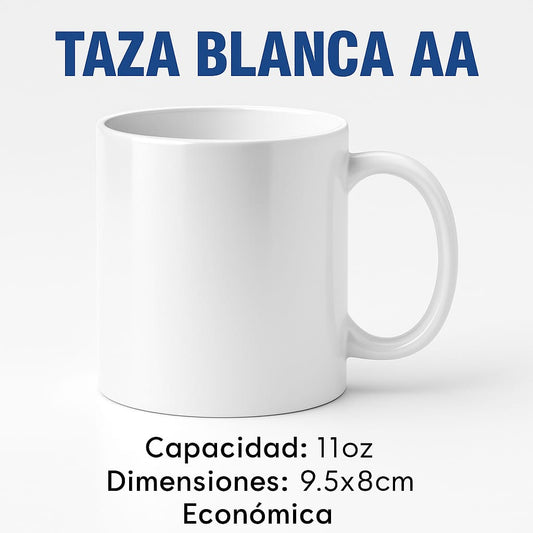 TAZZA BLANCA PERSONALIZADA PREMIUM