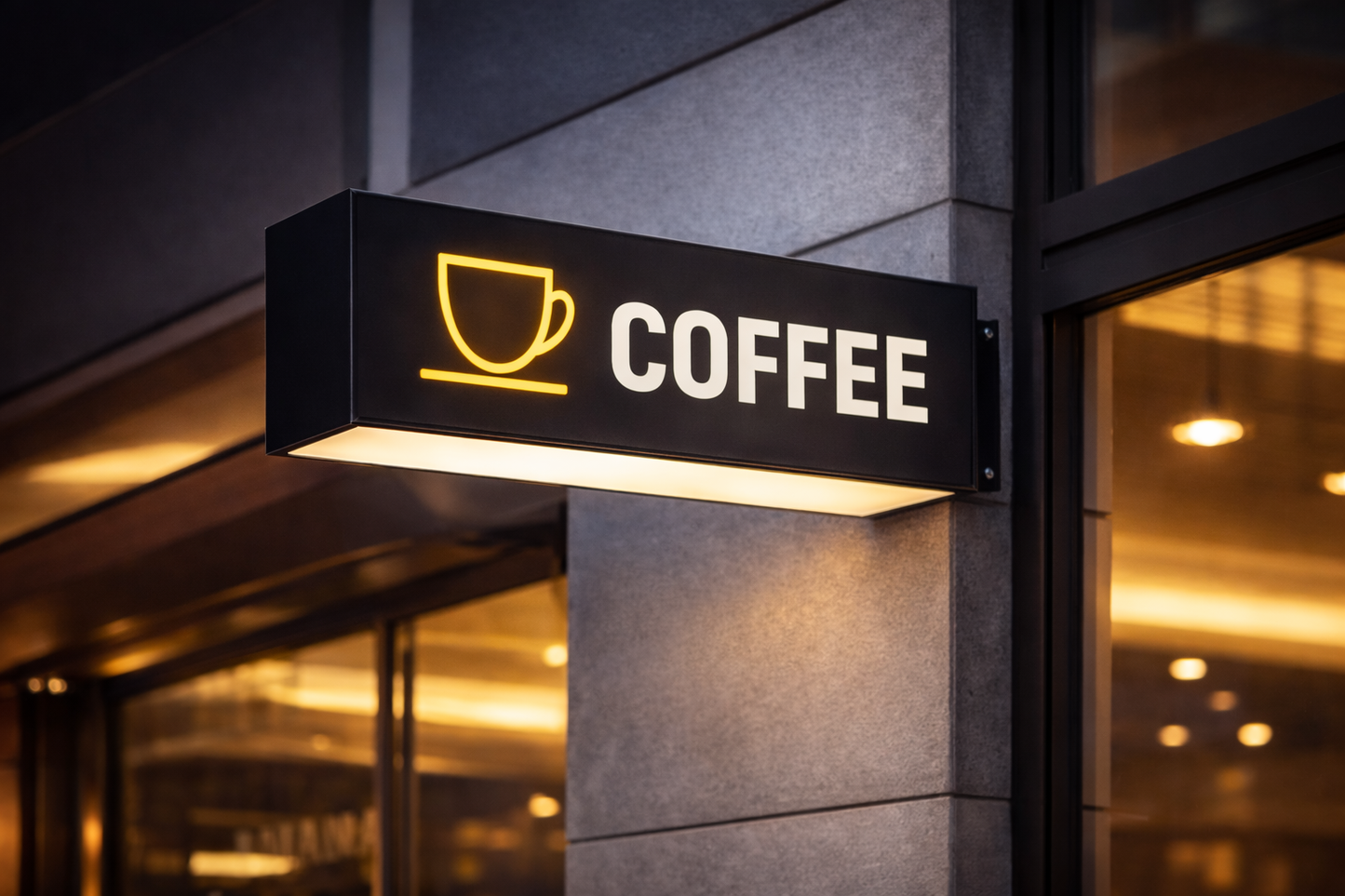 Caja de luz rectangular personalizada 60 × 25 cm