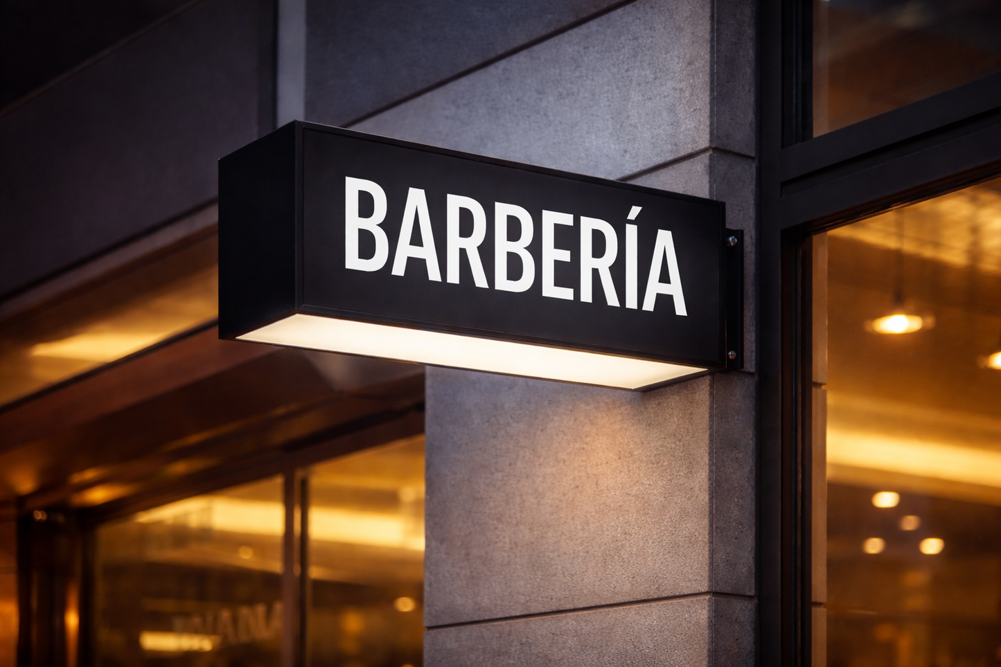 Caja de luz rectangular personalizada 60 × 25 cm