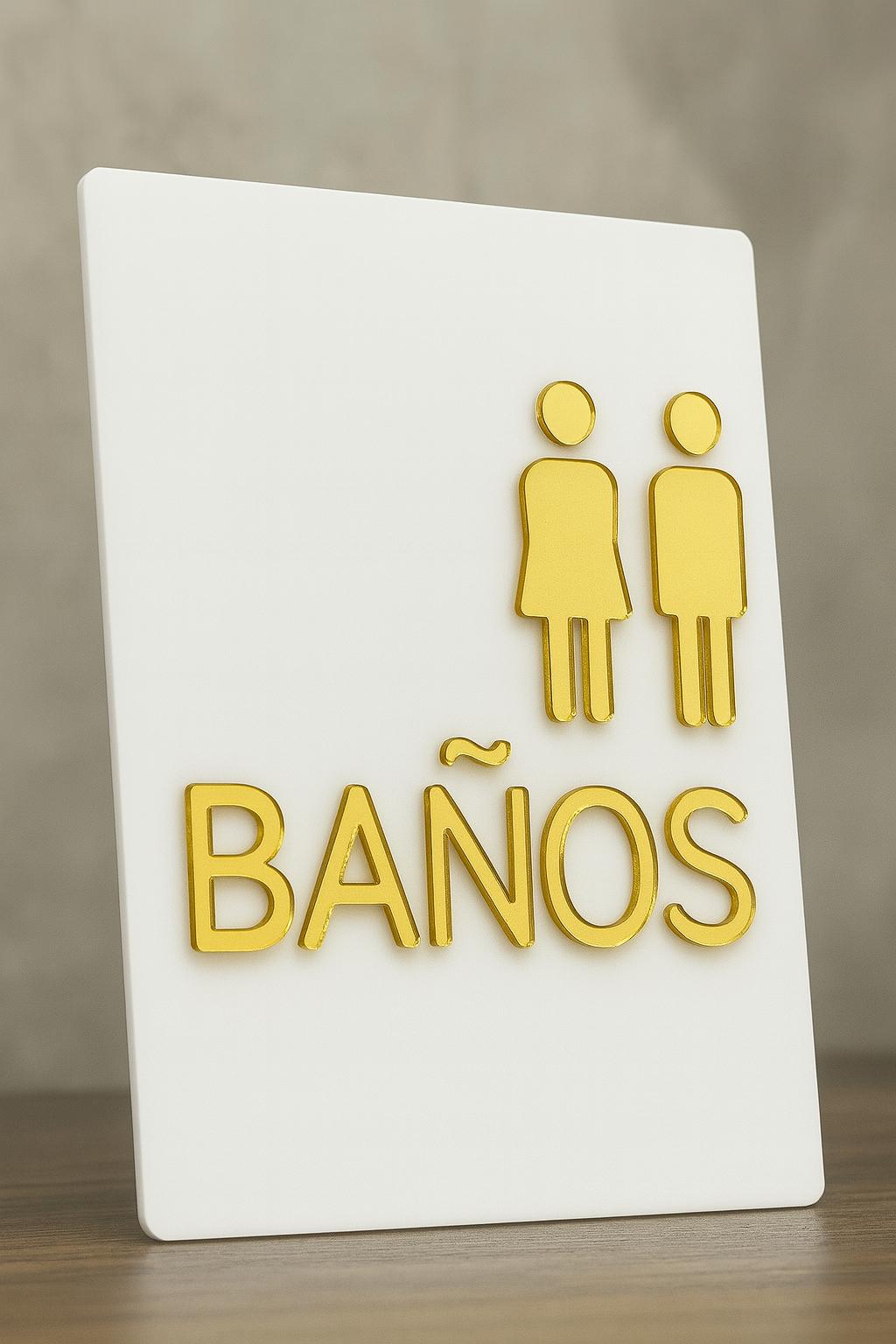 SEÑALAMIENTOS EN ACRILICO ESPEJO PREMIUM