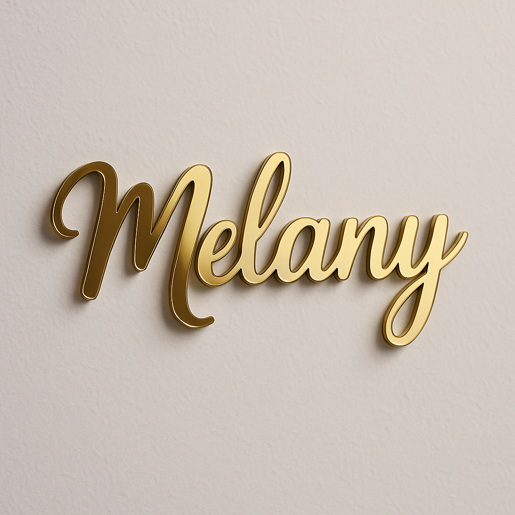 NOMBRE PERSONALIZADO EN ACRILICO ESPEJO-PREMIUM